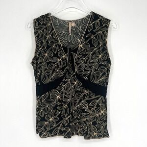 Vtg Susan Lawrence Top Womens M Floral‎ Babydoll Y2K Stretchy 90s Tank Fairy